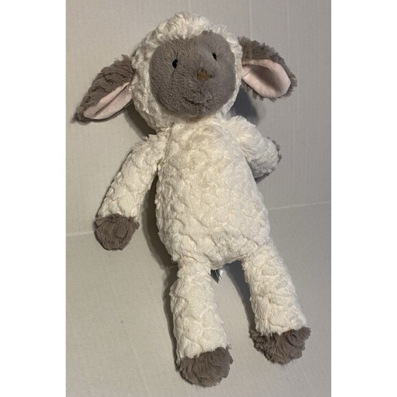Mary Meyer 13” Gray White Lamb Sheep Plush Baby Toy SUPER SOFT Stuffed Animal - Picture 4 of 13